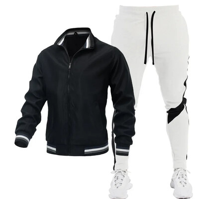 2023 Meeste dressikomplektid Sügisriided Spordirõivad Kaheosaline komplekt Meeste Jope Dressipüksid Brändirõivad Meeste Dressiülikond Sport