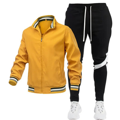 2023 Meeste dressikomplektid Sügisriided Spordirõivad Kaheosaline komplekt Meeste Jope Dressipüksid Brändirõivad Meeste Dressiülikond Sport