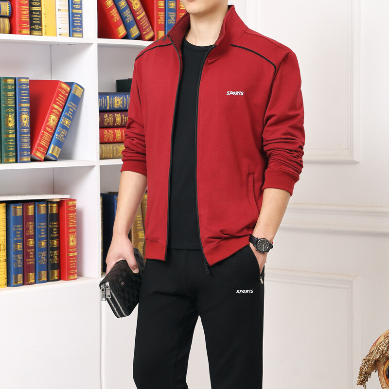 2024 Thicken muški komplet za trčanje veće veličine Topli Thicken 2PC Sportsko odijelo s patentnim zatvaračem Gym Hombre Trenirka Prozračne muške trkače