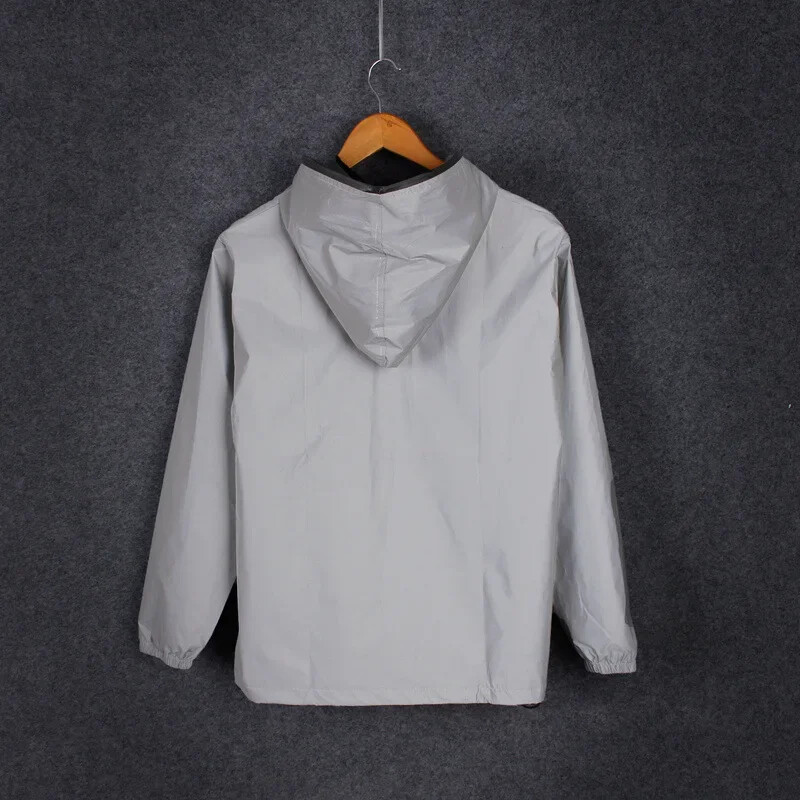 Plus veličina 4XL muškarci proljeće jesen potpuno reflektirajuća vjetrovka vodootporna jakna muški High street hip hop široki kaputi s kapuljačom