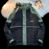 Modna patchwork muška vanjska jakna sa stojećim ovratnikom i jaknom s kapuljačom Vjetrootporna vjetrovka Muška gornja odjeća Fakultetskog stila