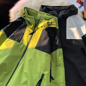 Vodootporna muška jakna u američkom stilu Clash Color Nova vjetrovka za penjanje na otvorenom Ležerne jakne za udaranje Muški kaputi