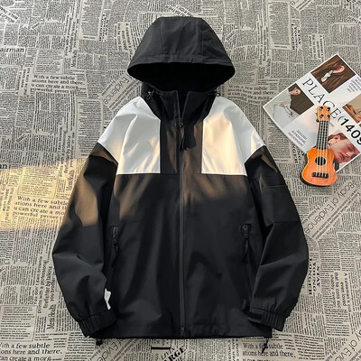 Vodootporna muška jakna u američkom stilu Clash Color Nova vjetrovka za penjanje na otvorenom Ležerne jakne za udaranje Muški kaputi