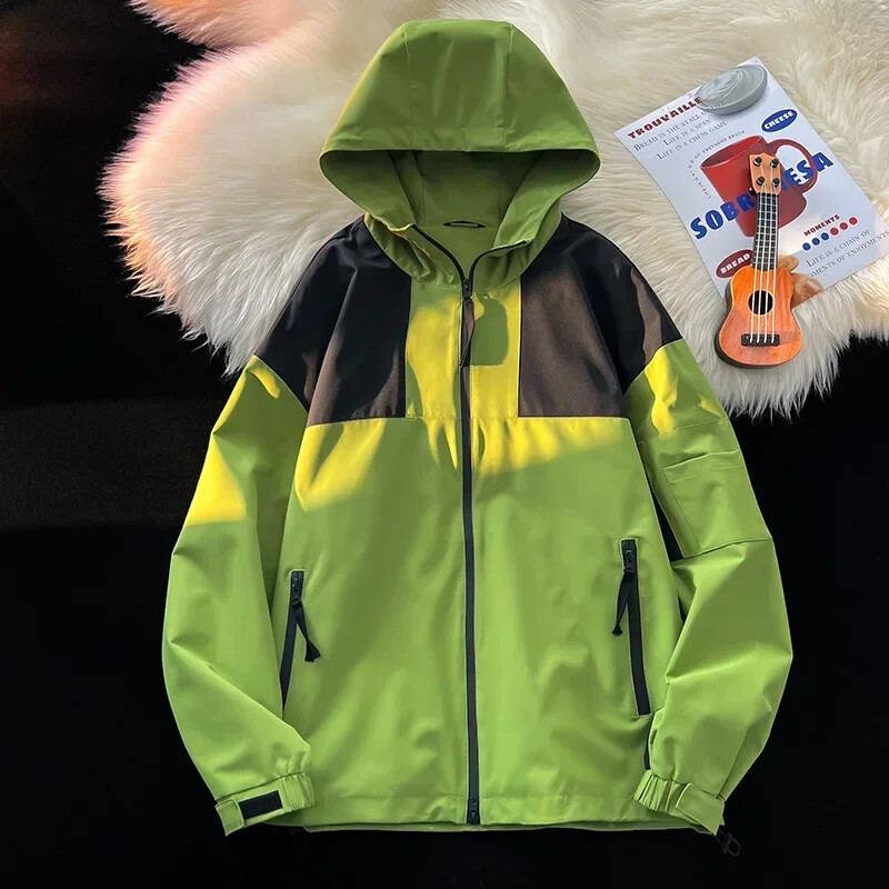 Vodootporna muška jakna u američkom stilu Clash Color Nova vjetrovka za penjanje na otvorenom Ležerne jakne za udaranje Muški kaputi