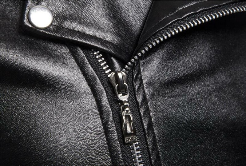 Jachetă de toamnă PU pentru bărbați 2023, jachetă de piele, guler pentru bărbați, anti-vânt, rever, jachetă cu fermoar diagonală pentru bărbați