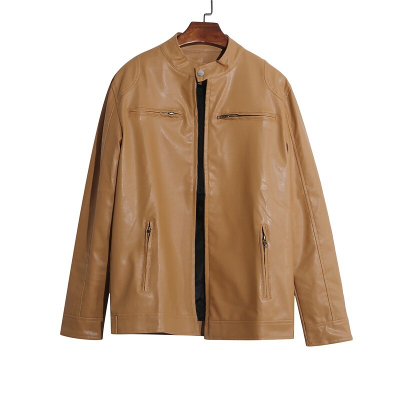 Nova gornja slojevita vintage kožna odjeća, muška samostojeća ovratnica, motociklistička odjeća, mladenačka jesenska i zimska jakna, muški biciklistički kaput