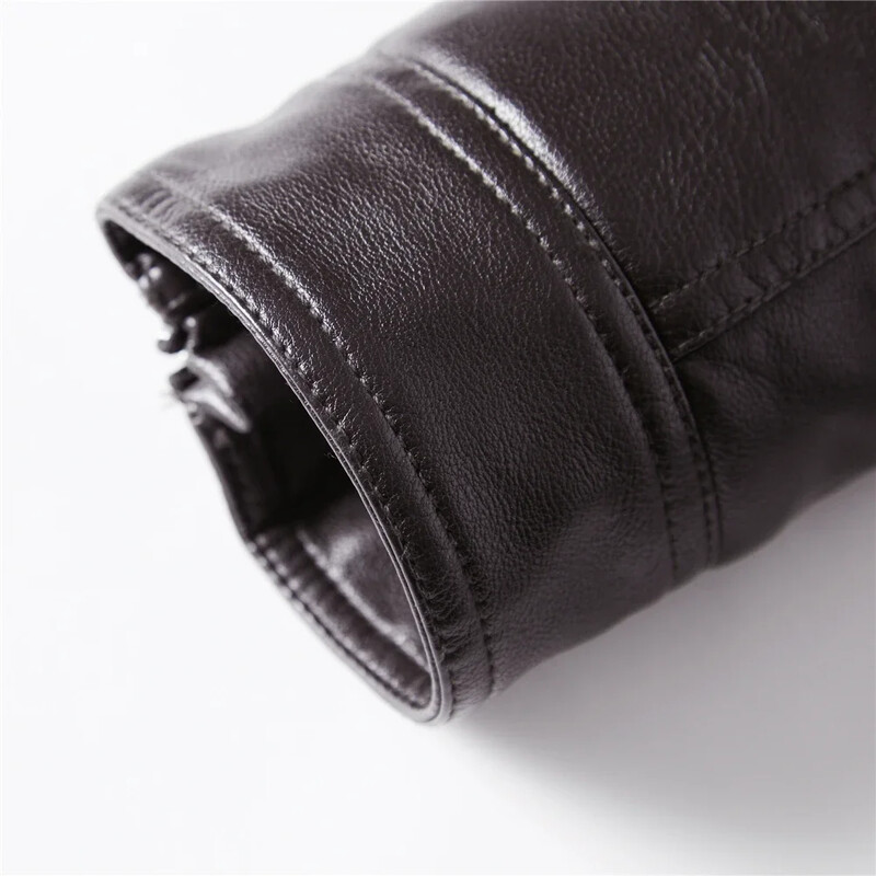 Kožna jakna Ulična odjeća Bikerski kaput Slim Fit Jesenski zimski kaput Muški krzneni podstavljeni Muška motoristička jakna Modna muška jakna