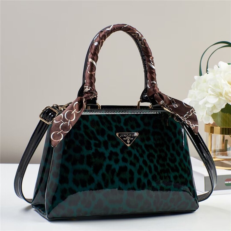 Izravna tvornička prodaja ručna torbica velikog kapaciteta s leopard printom vrhunska modna fleksibilna torbica s ogledalom jednostavne teksture