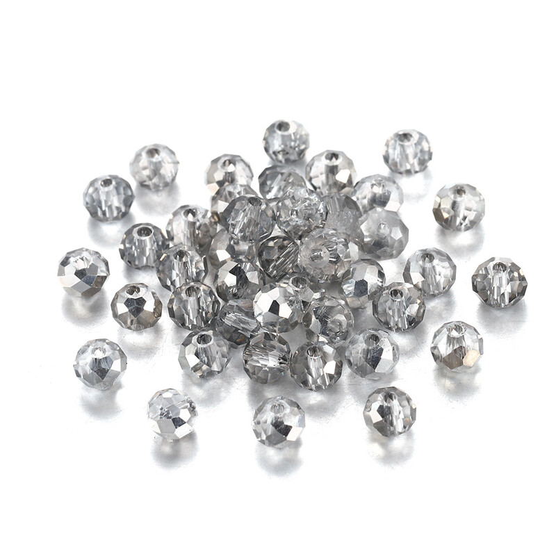  dodaci za nakit kristalne labave perle prozirne AB šarene pljosnate perle perle kotačići 3-8 mm perle za mobitel perle za vezicu