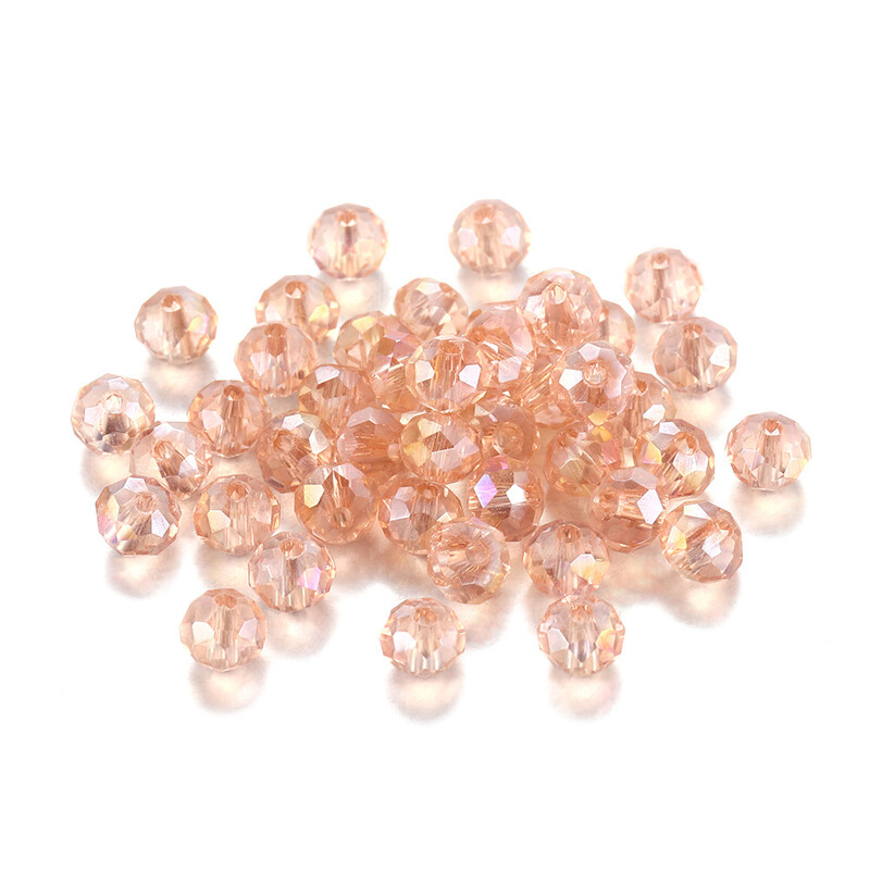  dodaci za nakit kristalne labave perle prozirne AB šarene pljosnate perle perle kotačići 3-8 mm perle za mobitel perle za vezicu