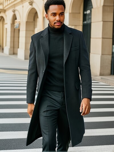 Kvaliteetsed meeste Briti stiilis pikkade varrukatega villased mantlid sügis-talvised Korea stiilis meeste trendikad mantlid ja topid