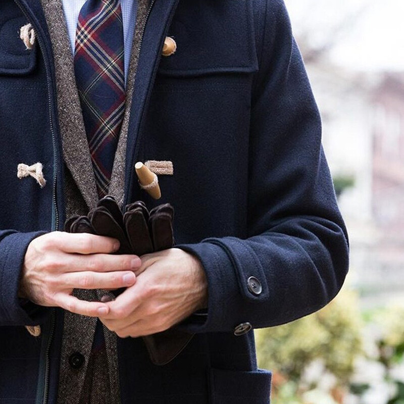 Vintage nööpidega revääriga pikad mantlid Meeste sügistalv Mood Trench Tuulejokk Ühevärvilised pikkade varrukatega Meeste mantlid Tänavarõivad