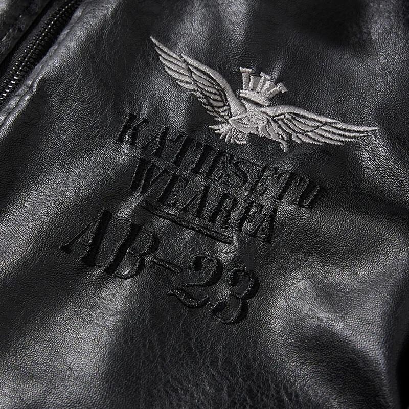 Muška jesenska jakna WorkBiker Zipper Kaput od umjetnog krzna za motocikle Muški Fleece Pilot Vintage Black Brown Pu kožna jakna Zimska