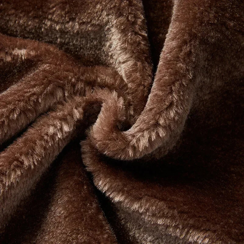 Moodne soe talvine meeste nahkjakk karvase kraega Paksu fliisist mootorrattamantel vabaaja kunstnahast vedurijope