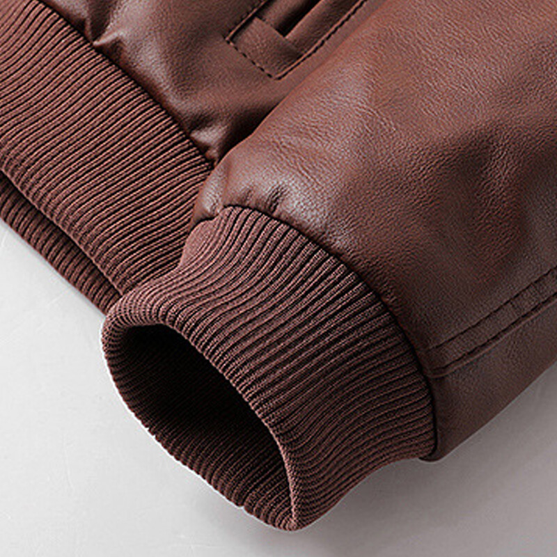 Muška kožna jakna marke Crocodile s kapuljačom Motociklistička zimska flisa Topla biciklistička starinska kaput moto Ležerna tanka pilotska kožna jakna