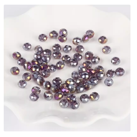 Plosnate kristalne perle od 4 mm od 50 boja. Rasute perle. Uradi sam nakit 