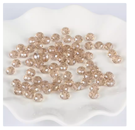 Plosnate kristalne perle od 4 mm od 50 boja. Rasute perle. Uradi sam nakit 