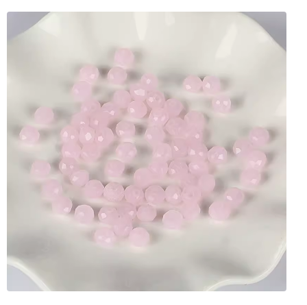 Plosnate kristalne perle od 4 mm od 50 boja. Rasute perle. Uradi sam nakit 