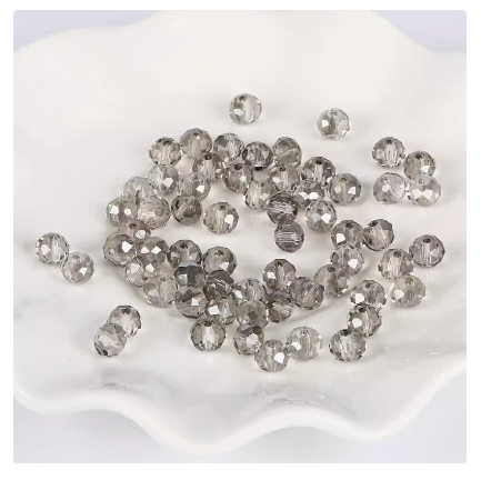 Plosnate kristalne perle od 4 mm od 50 boja. Rasute perle. Uradi sam nakit 