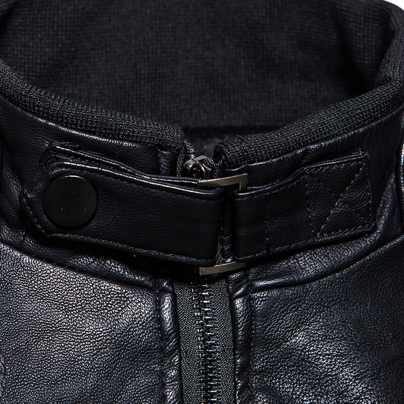 Muške jakne Jesen Zima Muška tanka motociklistička biciklistička topla crna vanjska odjeća Kaputi 5XL Plus Szie 2024 PU kožna jakna