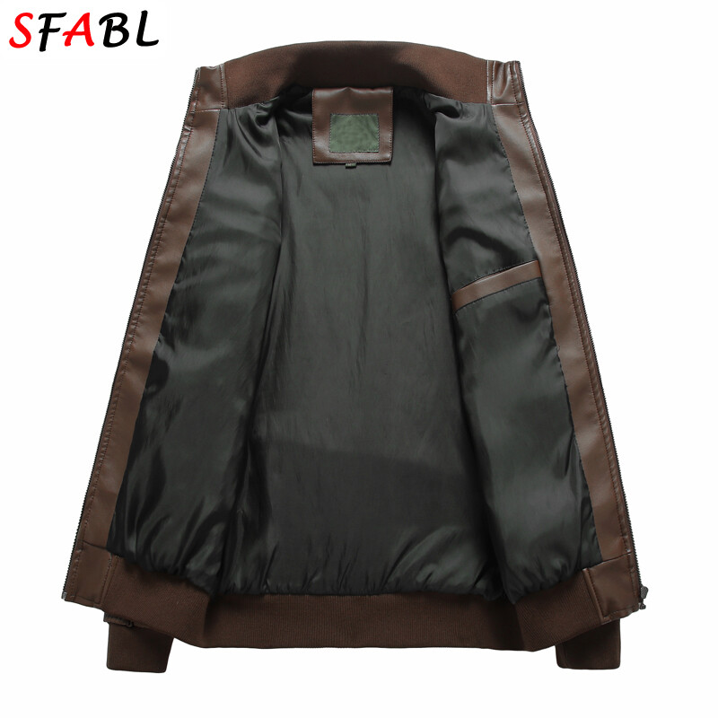 Modna motociklistička kožna jakna muška jesen zima jakna od umjetne kože muška vjetrovka PU kožni kaput muška gornja odjeća s patentnim zatvaračem