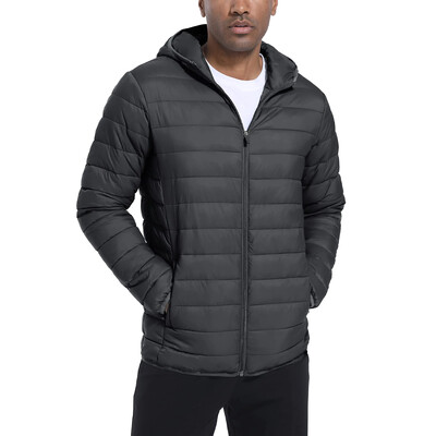 TACVASEN lagane pufer jakne Muška prošivena poliesterska najlonska jakna Ripstop brzosušeća kaput s kapuljačom i vjetrovkom