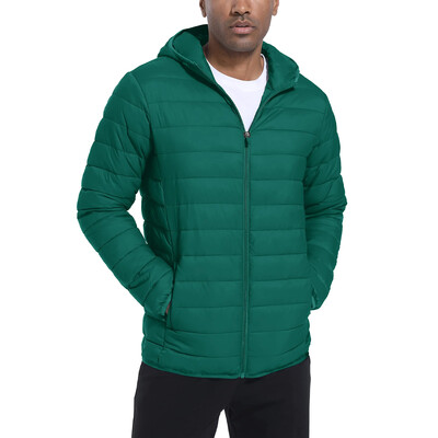 TACVASEN lagane pufer jakne Muška prošivena poliesterska najlonska jakna Ripstop brzosušeća kaput s kapuljačom i vjetrovkom