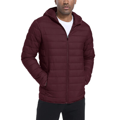 TACVASEN lagane pufer jakne Muška prošivena poliesterska najlonska jakna Ripstop brzosušeća kaput s kapuljačom i vjetrovkom