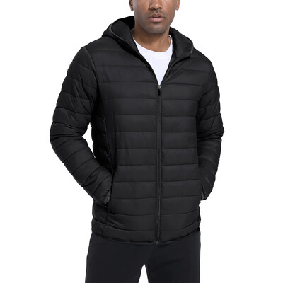 TACVASEN lagane pufer jakne Muška prošivena poliesterska najlonska jakna Ripstop brzosušeća kaput s kapuljačom i vjetrovkom