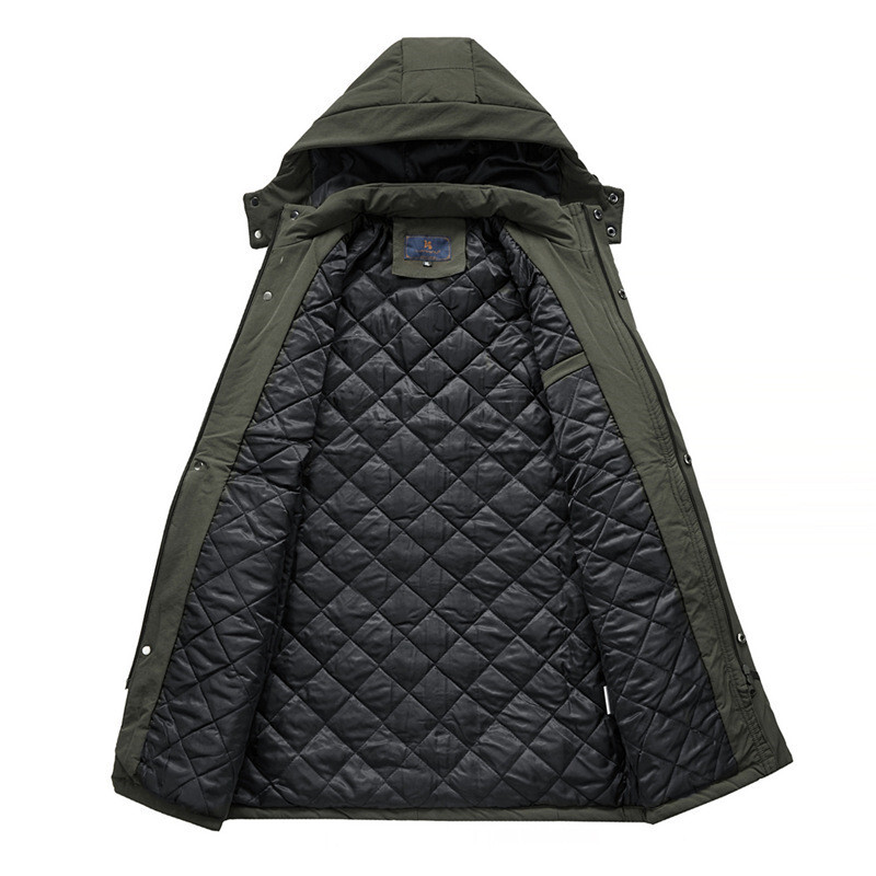 UHYTGF kvalitetne pamučne zimske jakne Muški topli kaputi s kapuljačom otporni na hladnoću Muški mladi debeli ležerni kaput Parker Muški 3XL 200