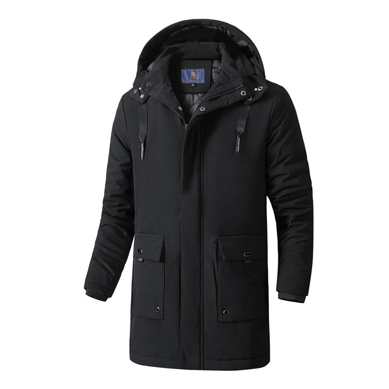 UHYTGF kvalitetne pamučne zimske jakne Muški topli kaputi s kapuljačom otporni na hladnoću Muški mladi debeli ležerni kaput Parker Muški 3XL 200