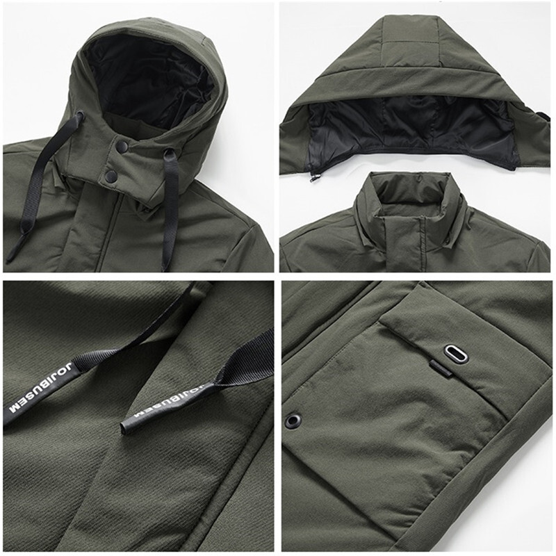 UHYTGF kvalitetne pamučne zimske jakne Muški topli kaputi s kapuljačom otporni na hladnoću Muški mladi debeli ležerni kaput Parker Muški 3XL 200