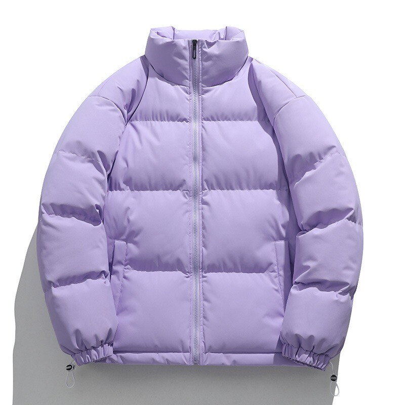 Nauja žieminė vyriška striukė žieminė laisvalaikio parkai Stori šilti viršutiniai drabužiai stovi apykaklė Vyriška paltai Vienspalviai užtrauktuku Vyriški drabužiai