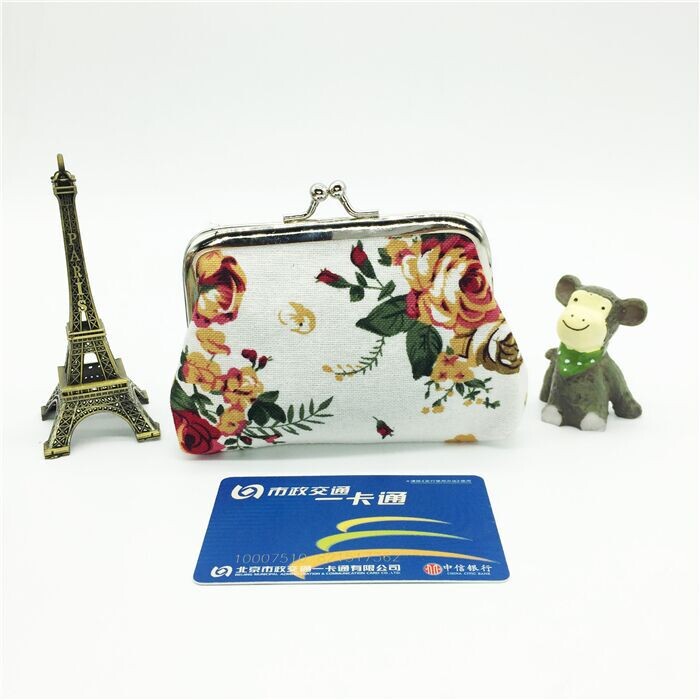 Ružičasta platnena mini novčanica Ženska novčanica s kopčom Dječja slatka mala torbica Izravna tvornička prodaja