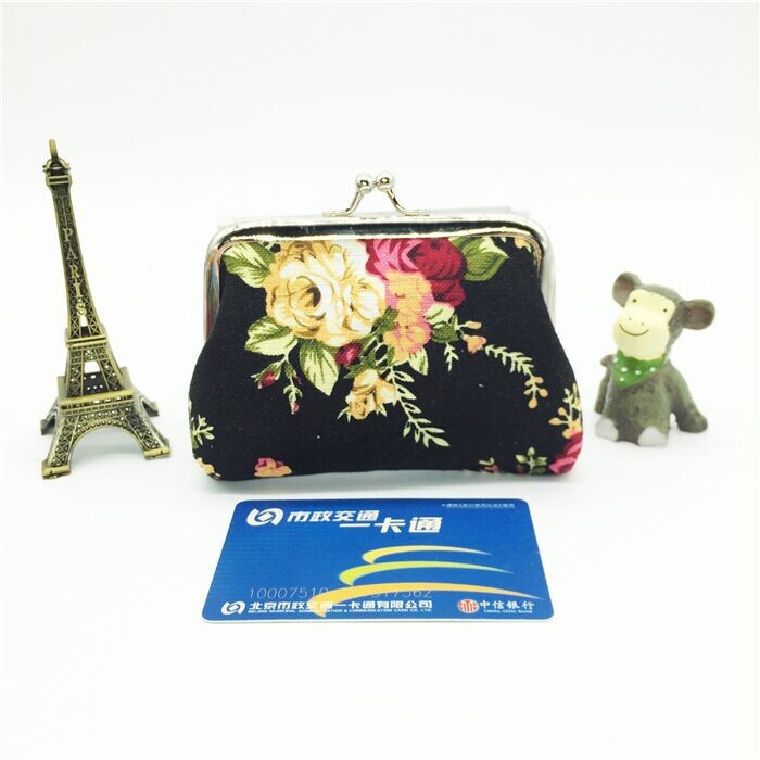 Ružičasta platnena mini novčanica Ženska novčanica s kopčom Dječja slatka mala torbica Izravna tvornička prodaja