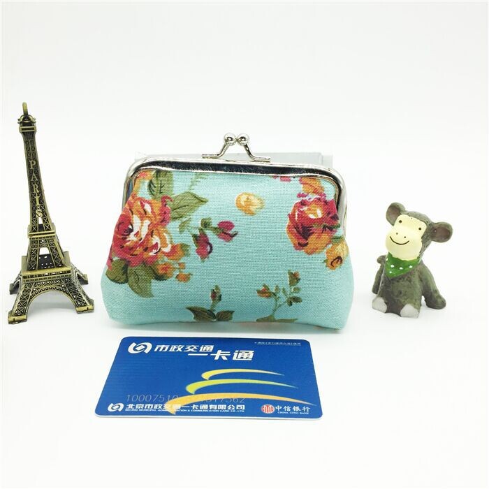 Ružičasta platnena mini novčanica Ženska novčanica s kopčom Dječja slatka mala torbica Izravna tvornička prodaja