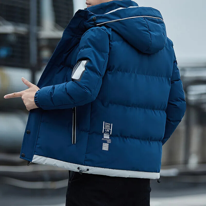 Talvejope Meeste Paks Soe Parkad Kapuutsiga mantel Fliis Meeste jakid Kvaliteetne Outwear Jaqueta Masculina Drop Shipping K242