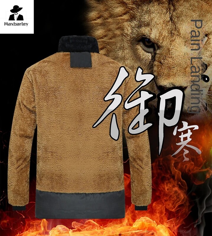 Novi dolazak iz 2024., topla podstavljena jakna, muška zimska luksuzna kapuljača, kapuljača, pamučni kaput otporan na vjetar, muška vunena parka otporna na hladnoću