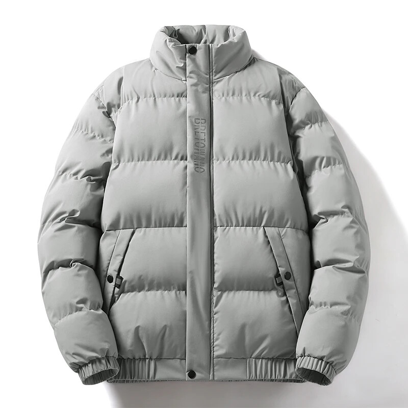 Zimska jakna muške parke debljine topli vodootporni kaput muška samostojeća ovratnica jednobojna parka otporna na vjetar muške jakne velika veličina 5XL