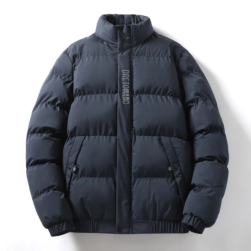 Zimska jakna muške parke debljine topli vodootporni kaput muška samostojeća ovratnica jednobojna parka otporna na vjetar muške jakne velika veličina 5XL