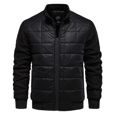 AIOPESON Meeste Talvine Soe Paks Fliis Voodriga Jakid Lapiline Plaid Stand Collar Mood Jakk Mantel meestele