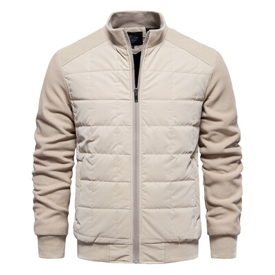 AIOPESON Meeste Talvine Soe Paks Fliis Voodriga Jakid Lapiline Plaid Stand Collar Mood Jakk Mantel meestele