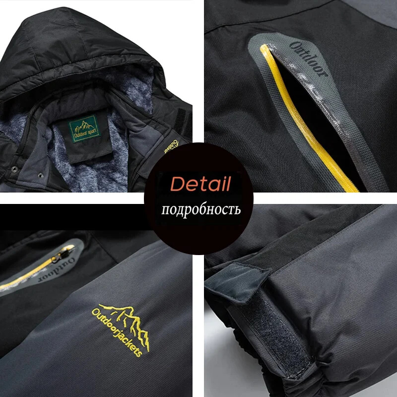 Zimske muške tople vanjske jakne kaputi muške vodootporne debele flis jakne muška vanjska odjeća ležerna jakna otporna na vjetar muška LZLLTT