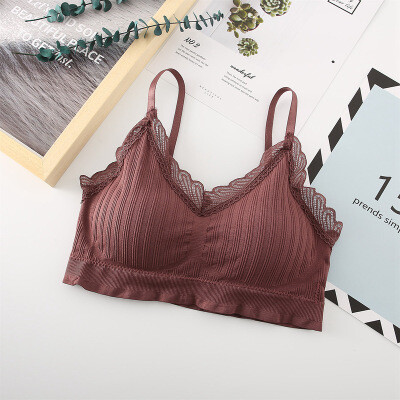 Uus Douyini pitsiline rinnahoidja rinnahoidja ülaosa reguleerimisvöö ilus seljarihma aluspesu, paks polsterdatud rinnahoidja tüdrukutele