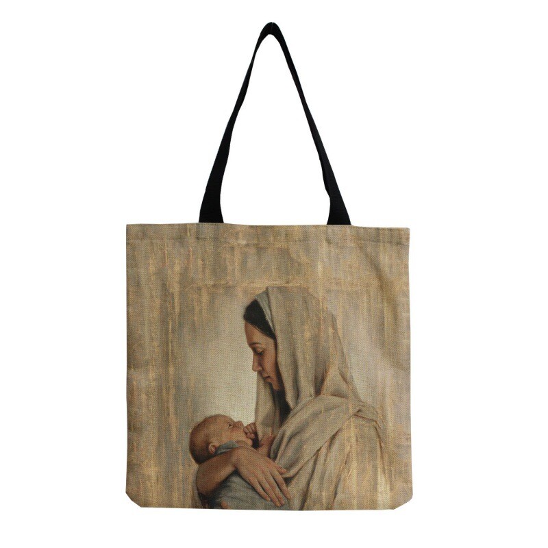 Ležerna književna torba za rame s printom majke i kćeri Klasična internetska torba za slavne osobe Personalizirana modna torba sve u jednom