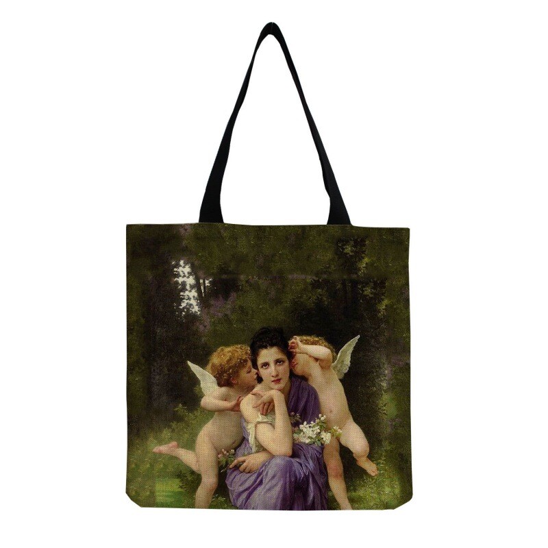 Ležerna književna torba za rame s printom majke i kćeri Klasična internetska torba za slavne osobe Personalizirana modna torba sve u jednom