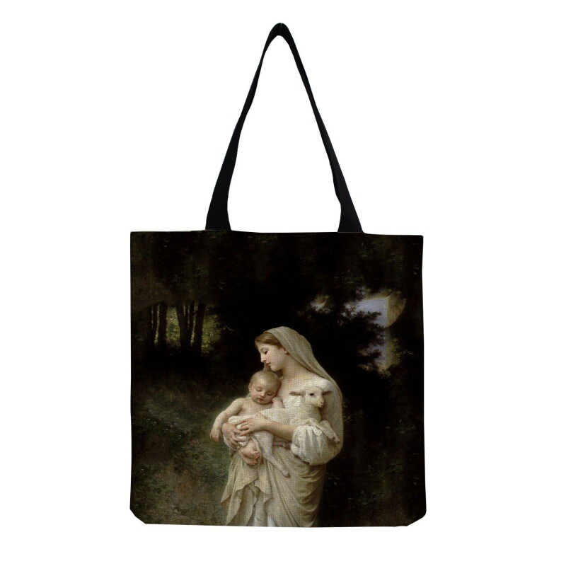 Ležerna književna torba za rame s printom majke i kćeri Klasična internetska torba za slavne osobe Personalizirana modna torba sve u jednom