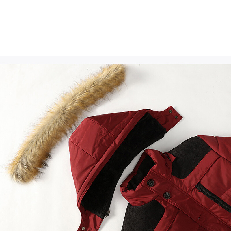 Vruća modna dugačka muška zimska jakna s kapuljačom za 2022. Muška debela topla muška zimska jakna Vjetrootporna parka s vunenom postavom