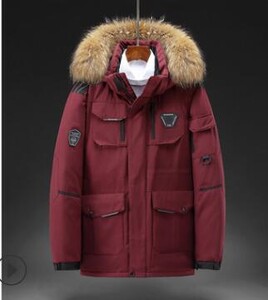 Degree Down parke Snježna jakna Muška zimska jakna Bijele parke s pačjim puhom Deblji kaput Krzno s kapuljačom Debela topla muška vjetrovka