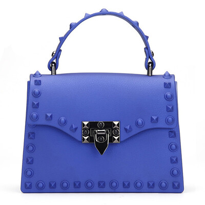 Дамски чанти с нитове Модни закопчалки Crossbody през рамо Bolsos Женски клъч Messenger чанти Портмонета Дамска квадратна чанта за мобилен телефон